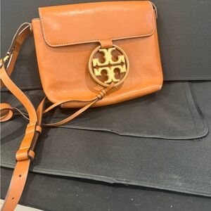 Tory Burch Orange Leather Crossbody Bag
